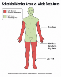 When a Knee, Foot, Hand, or Arm Injury Becomes More Than a “Scheduled Member Injury” Under Alabama Workers’ Compensation Law - Blackwell Law Firm